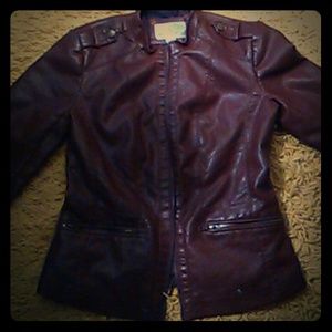 Small Brown pho leather Jacket